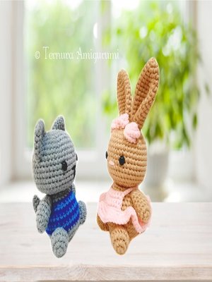 cover image of crochet pattern Mila and Myllu